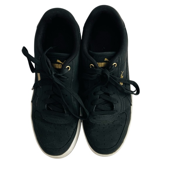 Puma Black Sneakers with Gold Details - Picture 1 of 5